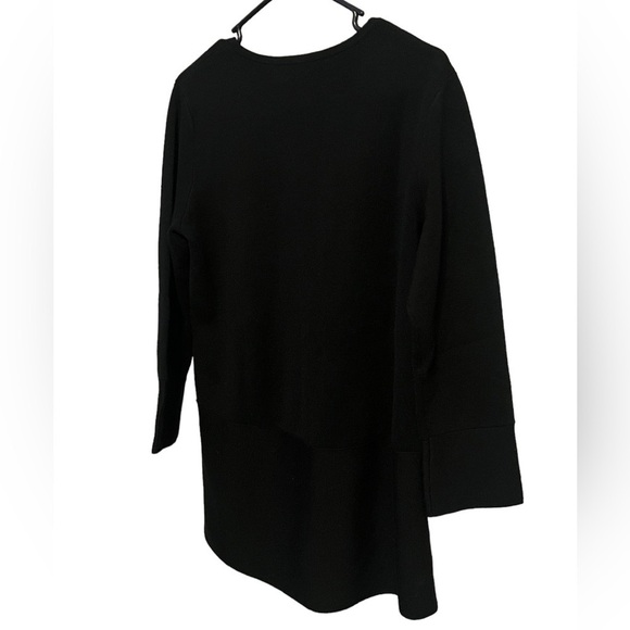 Tory Burch Yessica black 100% merino wool tunic sweater - Picture 4 of 10